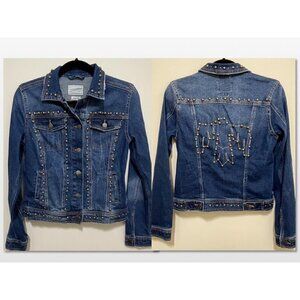 Custom Hand Crafted Women's Denim Jacket, Size XS